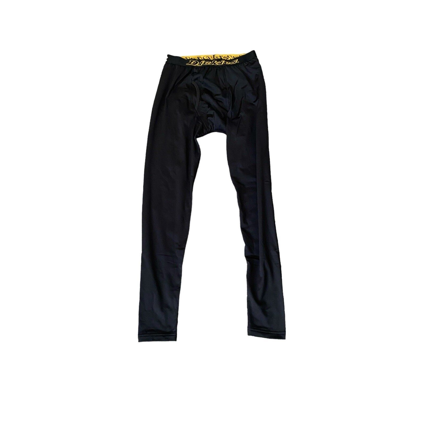 Dickies Base Layer Thermal Leggings Men’s Size S Black Lined Stretch Pants